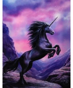 Something Different Sale Anne Stokes Black Unicorn Picture