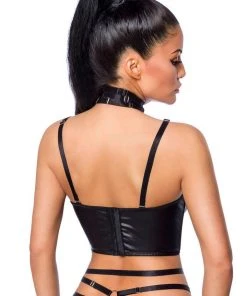 Ladies Gothic Clothing Saresia Wetlook Set With Skirt 11 Ladies Gothic Clothing Saresia Wetlook Set With Skirt