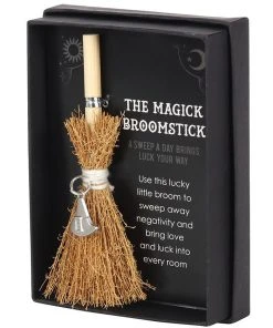 Something Different All Homeware Witch Hat Mini Magick Broomstick