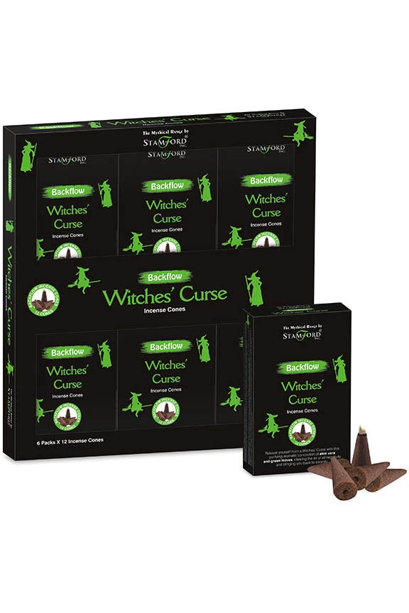 Alternative Gifts Incense Cones / Burners Stamford Witches Curse Backflow Incense Cones 3 Alternative Gifts Incense Cones / Burners Stamford Witches Curse Backflow Incense Cones
