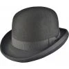 Euro Accessories Black Wool Felt Steampunk Bowler Hat Steampunk Hats