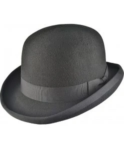 Euro Accessories Black Wool Felt Steampunk Bowler Hat Steampunk Hats