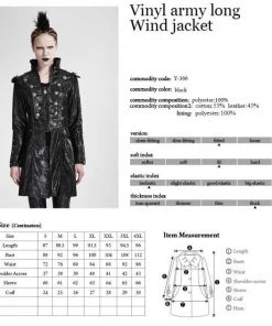Punk Rave Ladies Military Style Spiky Coat Y-366