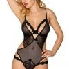YesX Black Teddy Body, Bodysuits, Teddies