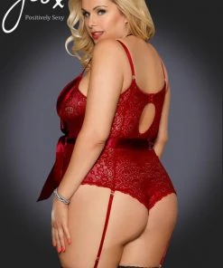 YesX Plus Size Red Body Body, Bodysuits, Teddies 10 YesX Plus Size Red Body Body, Bodysuits, Teddies