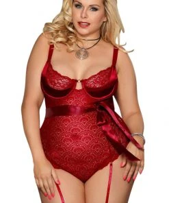 YesX Plus Size Red Body Body, Bodysuits, Teddies 13 YesX Plus Size Red Body Body, Bodysuits, Teddies