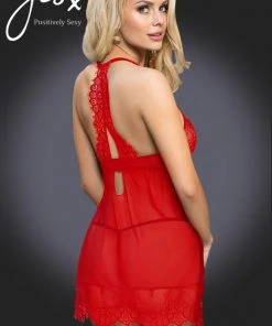 YesX Red Babydoll Set Chemises, Nightwear