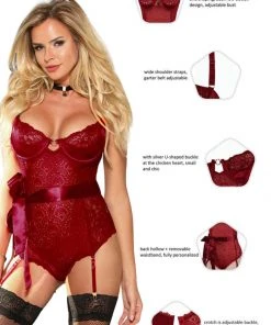 YesX Red Body Body, Bodysuits, Teddies