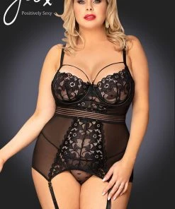 YesX Plus Size Floral Lace Chemise
