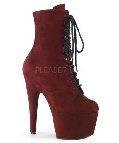 Pleaser ADORE-1020FS Boots Burgundy All Footwear