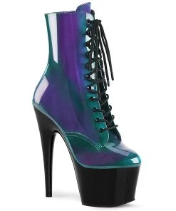 Pleaser Purple-Green / Black ADORE-1020SHG Gothic Boots 10 Pleaser Purple-Green / Black ADORE-1020SHG Gothic Boots