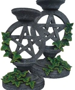 Nemesis Now Aged Pentagram Candlesticks All Homeware