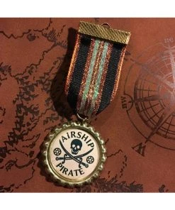 Dragophelion Designs Airship Pirate Steampunk Medal