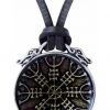 Alchemy Gothic Alchemy Aegishjalmur Pendant P875 1 Alchemy Gothic Alchemy Aegishjalmur Pendant P875