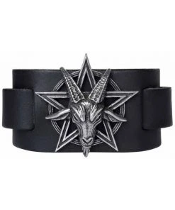 Alchemy Gothic Gothic Jewellery Alchemy Baphomet Leather Wriststrap