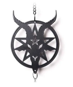Alchemy Gothic Alchemy Baphomet Wind Chime Garden