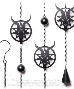 Alchemy Gothic Alchemy Baphomet Wind Chime Garden