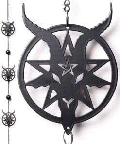 Alchemy Gothic Alchemy Baphomet Wind Chime Garden