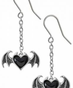 Alchemy Gothic Alchemy Bat Blacksoul Earrings