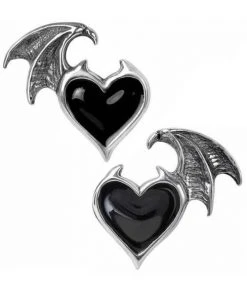 Alchemy Gothic Alchemy Bat Blacksoul Studs Gothic Jewellery