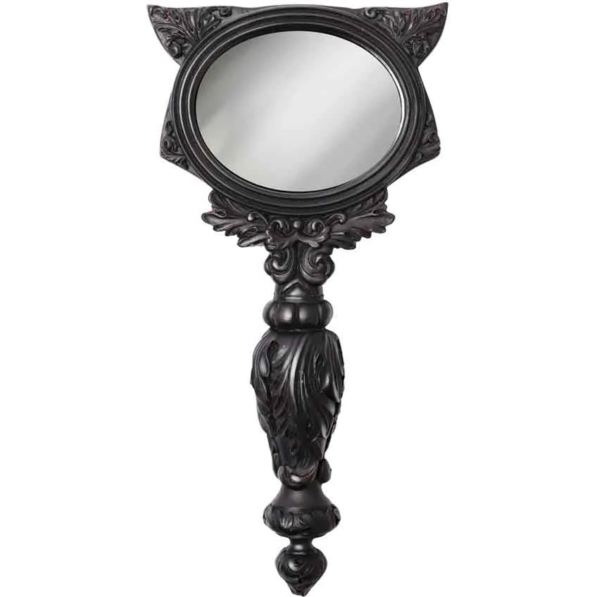 Alchemy Gothic Egyptian Alchemy Black Sacred Cat Hand Mirror 6 Alchemy Gothic Egyptian Alchemy Black Sacred Cat Hand Mirror