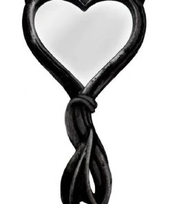 Alchemy Gothic Alchemy Black Devils Heart Hand Mirror All Homeware