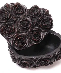 Alchemy Gothic Alchemy Black Rose Heart Box All Homeware
