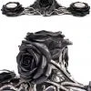 Alchemy Gothic Alchemy Black Rose Triple T-Light Holder All Homeware