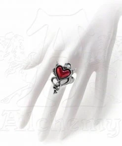 Alchemy Gothic Alchemy Devil Heart Ring UL17 ULFR6 All Jewellery