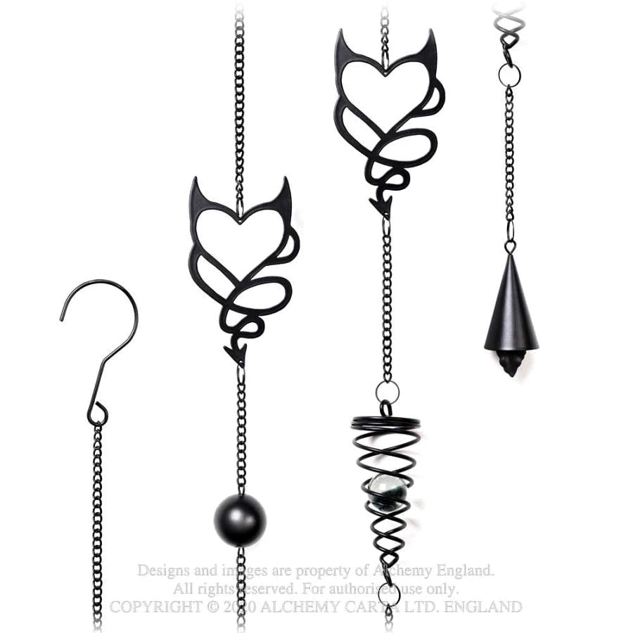 Alchemy Gothic Alchemy Devil Heart Wind Chime 6 Alchemy Gothic Alchemy Devil Heart Wind Chime