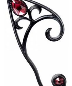 Alchemy Gothic Alchemy Elvyn Earwrap Black Right All Jewellery
