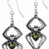 Alchemy Gothic All Jewellery Alchemy Emerald Venom Earrings E428