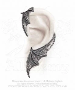 Alchemy Gothic Alchemy A Night With Goethe Bat Earwrap E376 Gothic Jewellery