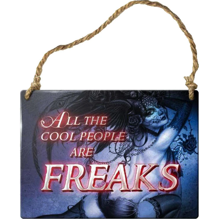 Alchemy Gothic Alchemy All The Cool People Are Freaks Plaque All Homeware 5 Alchemy Gothic Alchemy All The Cool People Are Freaks Plaque All Homeware