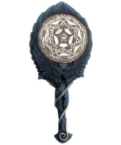 Alchemy Gothic Black Angel Hand Mirror Bedroom