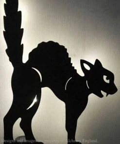 Alchemy Gothic Alchemy Black Cat Garden Light