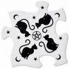 Dining & Barware Alchemy Gothic Black Cats Jigsaw Coasters