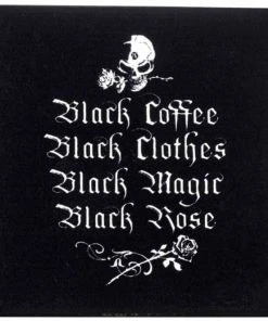 Alchemy Gothic Alchemy Black Coffee Black Clothes Coaster