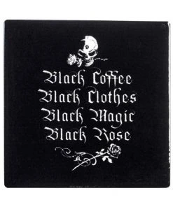 Alchemy Gothic Alchemy Black Coffee Black Clothes Coaster