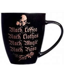 Alchemy Gothic Black Coffee Black Clothes Mug Kitchen