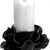 Alchemy Gothic Alchemy Black Rose Candle Holder/Pot