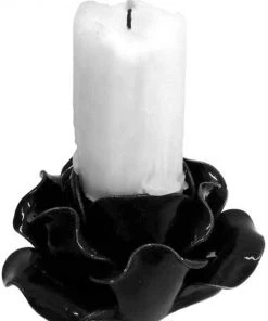 Alchemy Gothic Alchemy Black Rose Candle Holder/Pot