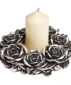 Alchemy Gothic Alchemy Black Rose Wreath Wall Plaque V65