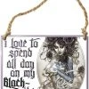 Alchemy Gothic All Homeware Alchemy Black Side Steel Hanging Plaque