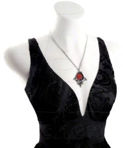 Alchemy Gothic Alchemy Blood Moon Bat Pendant P447