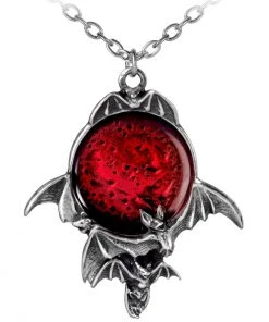 Alchemy Gothic Alchemy Blood Moon Bat Pendant P447