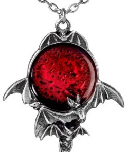 Alchemy Gothic Alchemy Blood Moon Bat Pendant P447