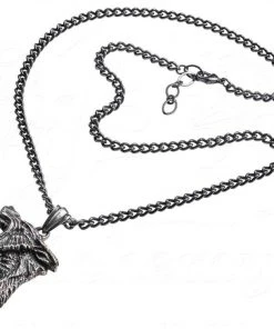 All Jewellery Alchemy Gothic Dark Wolf Pendant P833