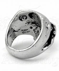 Alchemy Gothic Death Skull Ring R6 Jewellery