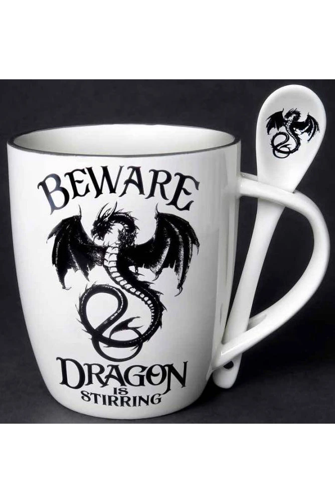 Alchemy Gothic Alchemy Dragon Is Stirring Mug And Spoon Set 3 Alchemy Gothic Alchemy Dragon Is Stirring Mug And Spoon Set